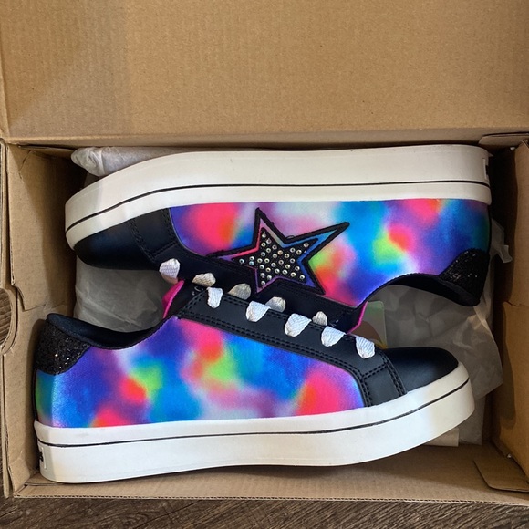 Skechers Shoes Girls Size 5, 6 Black Pink Starry Cloud MultiColored Sneakers - Picture 9 of 9